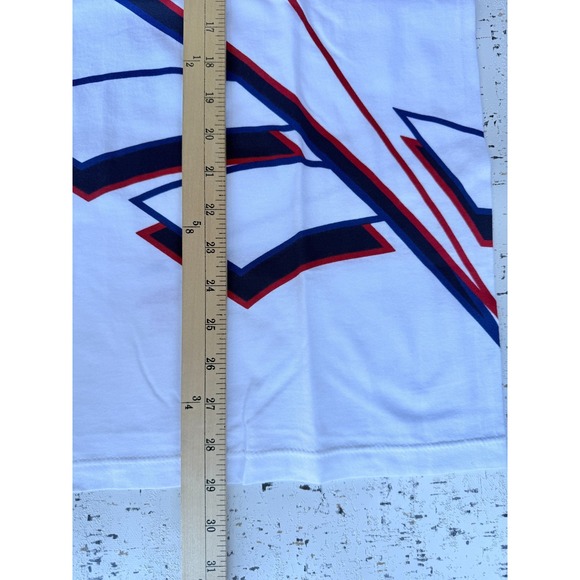VTG Mens Sz Medium REEBOK 90's White Short Sleeve Big Logo T Shirt - Minor Flaw - Picture 7 of 8